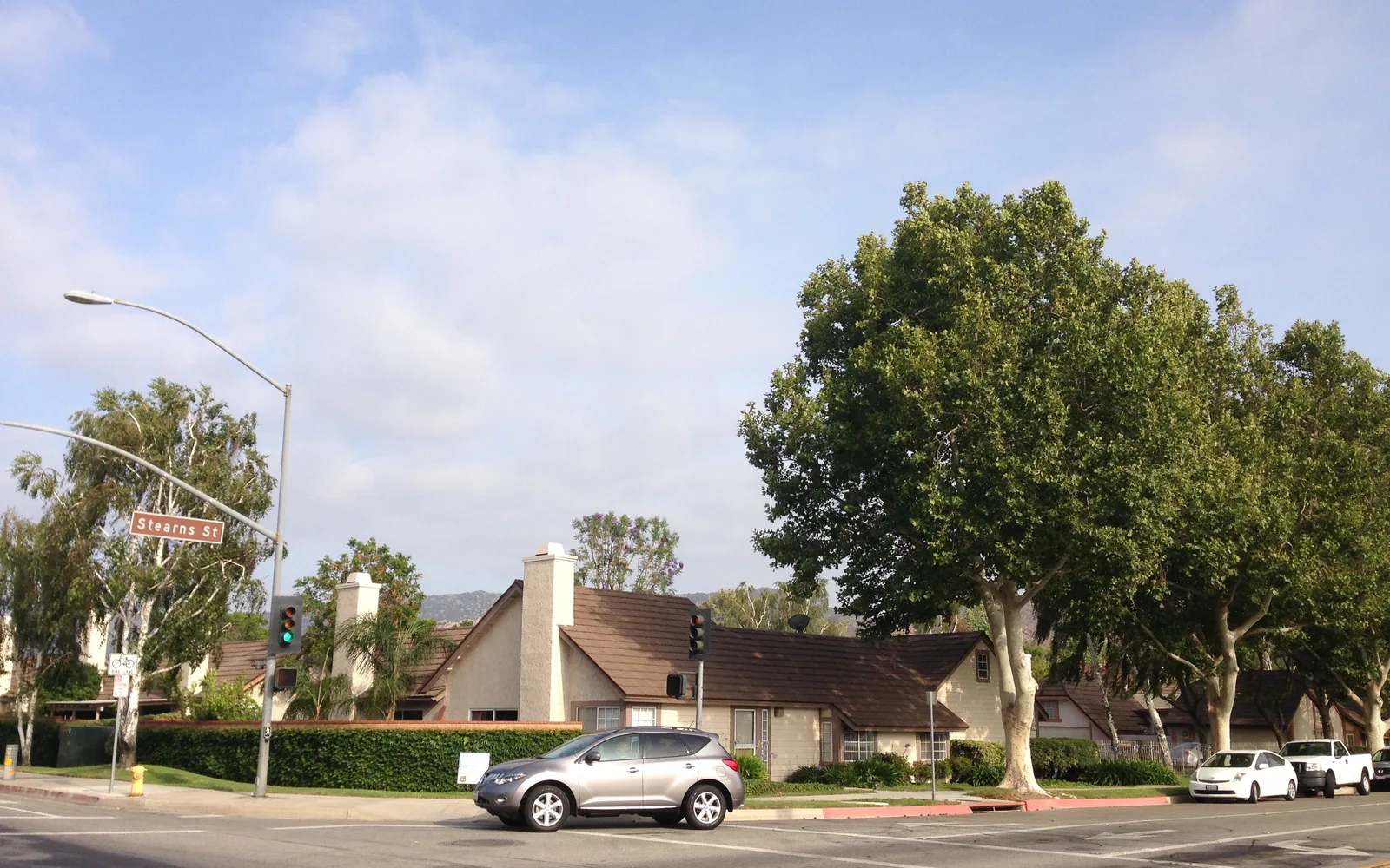 Landscape view of Simi Valley with residential neighborhoods and surrounding hills